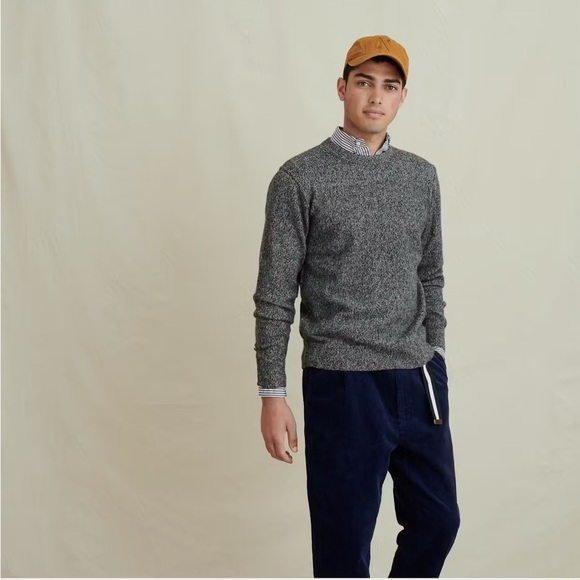 Alex Mill Reverse Seam Merino Wool Grey Sweater size xl - Picture 1 of 13